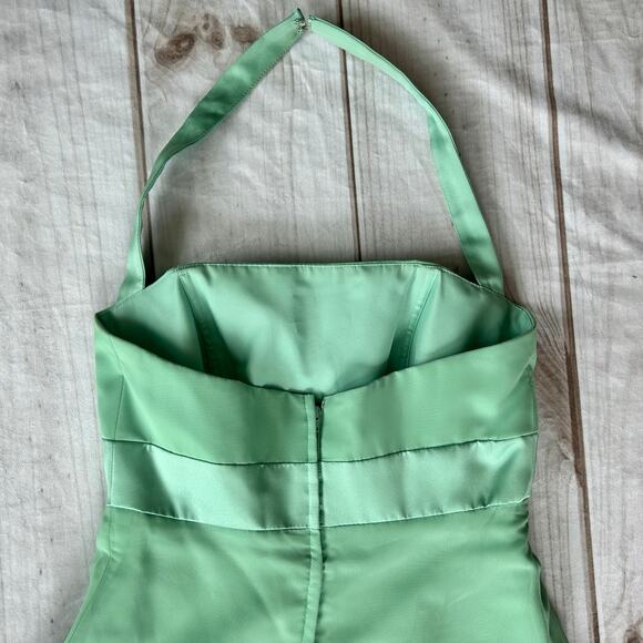 Vintage Alfred Angelo babydoll empire waist chiffon 90s Y2K bridesmaid wedding 4 - Picture 9 of 11